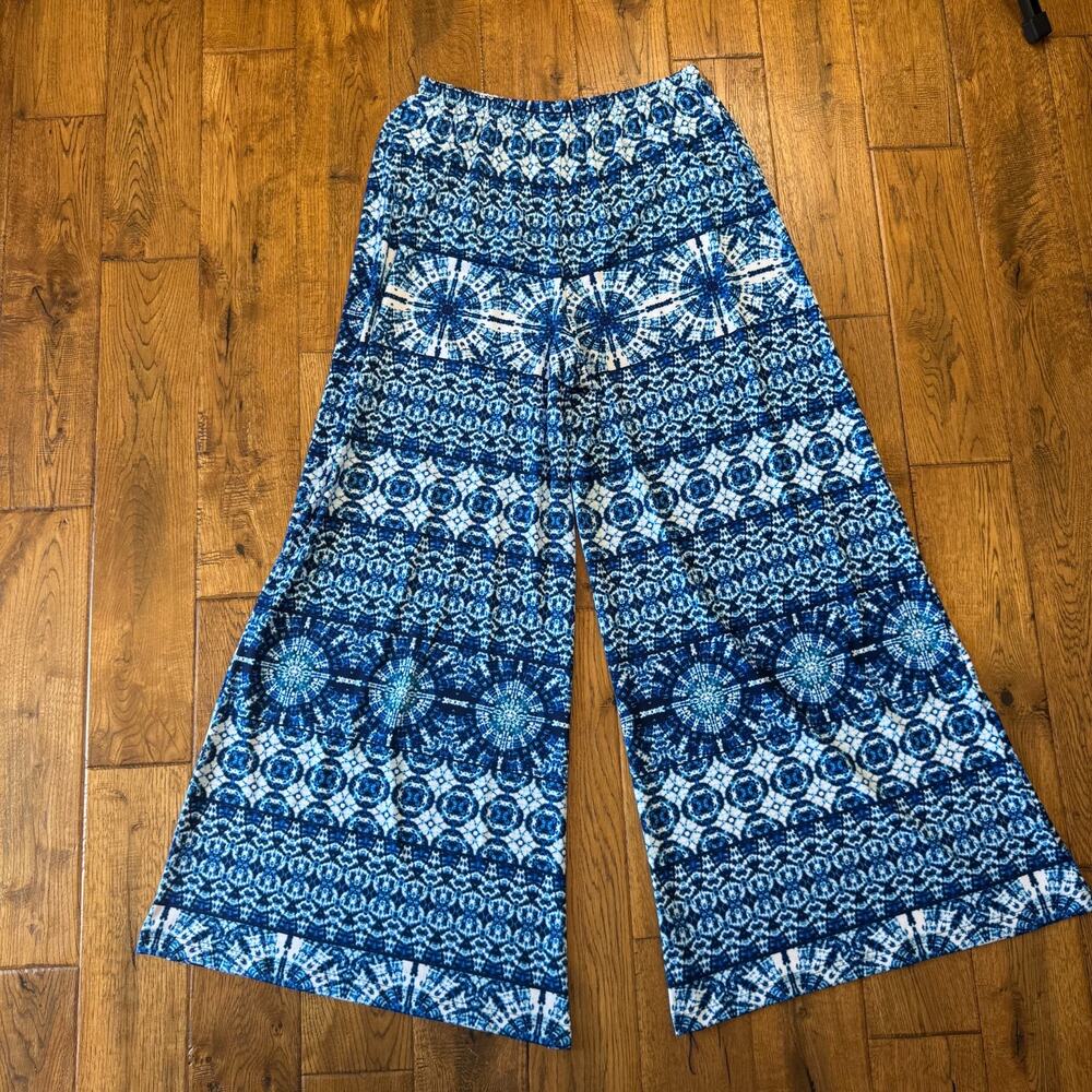 Lot of 3 Womens New Directions Wide-Leg Stretch Palazzo Pants and Blouse Sz L - Picture 13 of 13